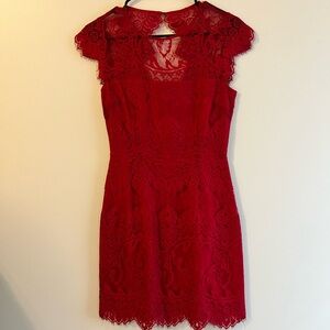 BB Dakota Red Lace Dress